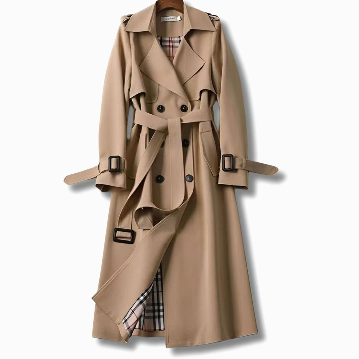 Women's Tailored Workwear Coat in Khaki