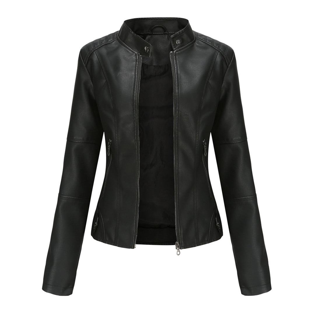 Women's Quilted Casual Jacket in Black