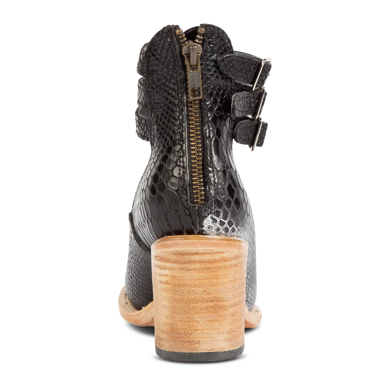 Women's Block-Heel Pumps – Crocodile-Effect Leather Vintage Style | Amelia 4
