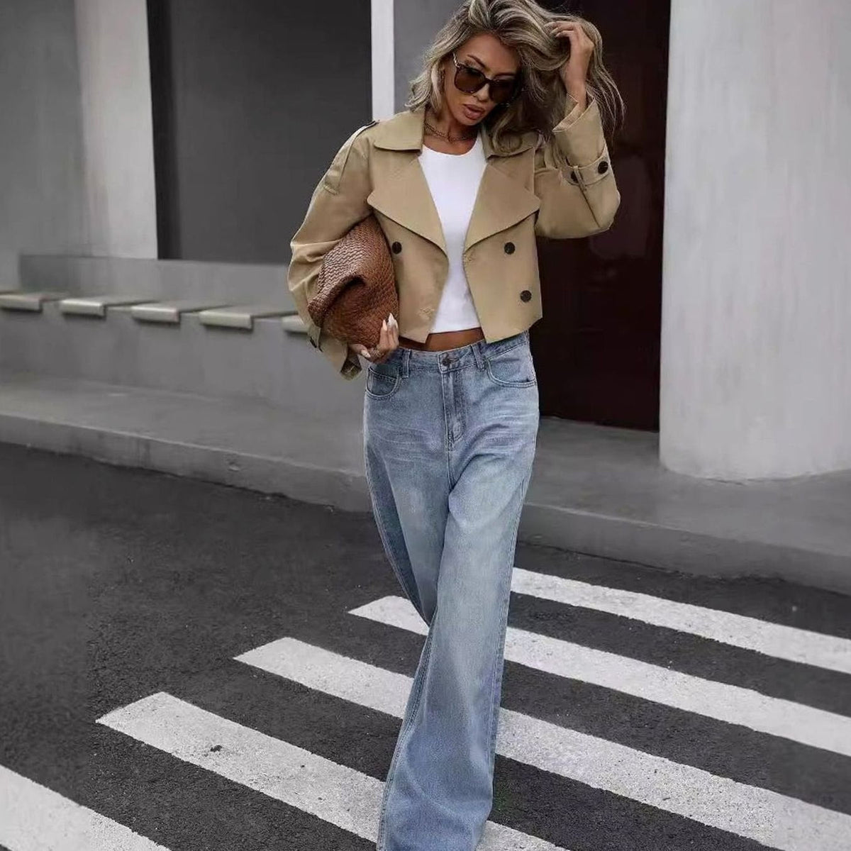 Women's Double-Breasted Casual Jacket