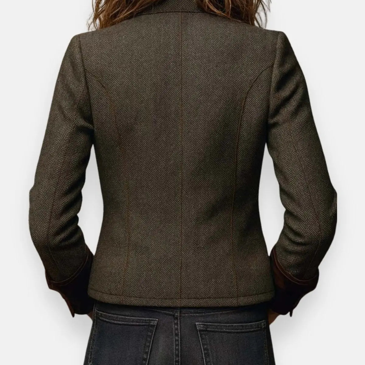 Women's Button-Front Casual Jacket in Olive