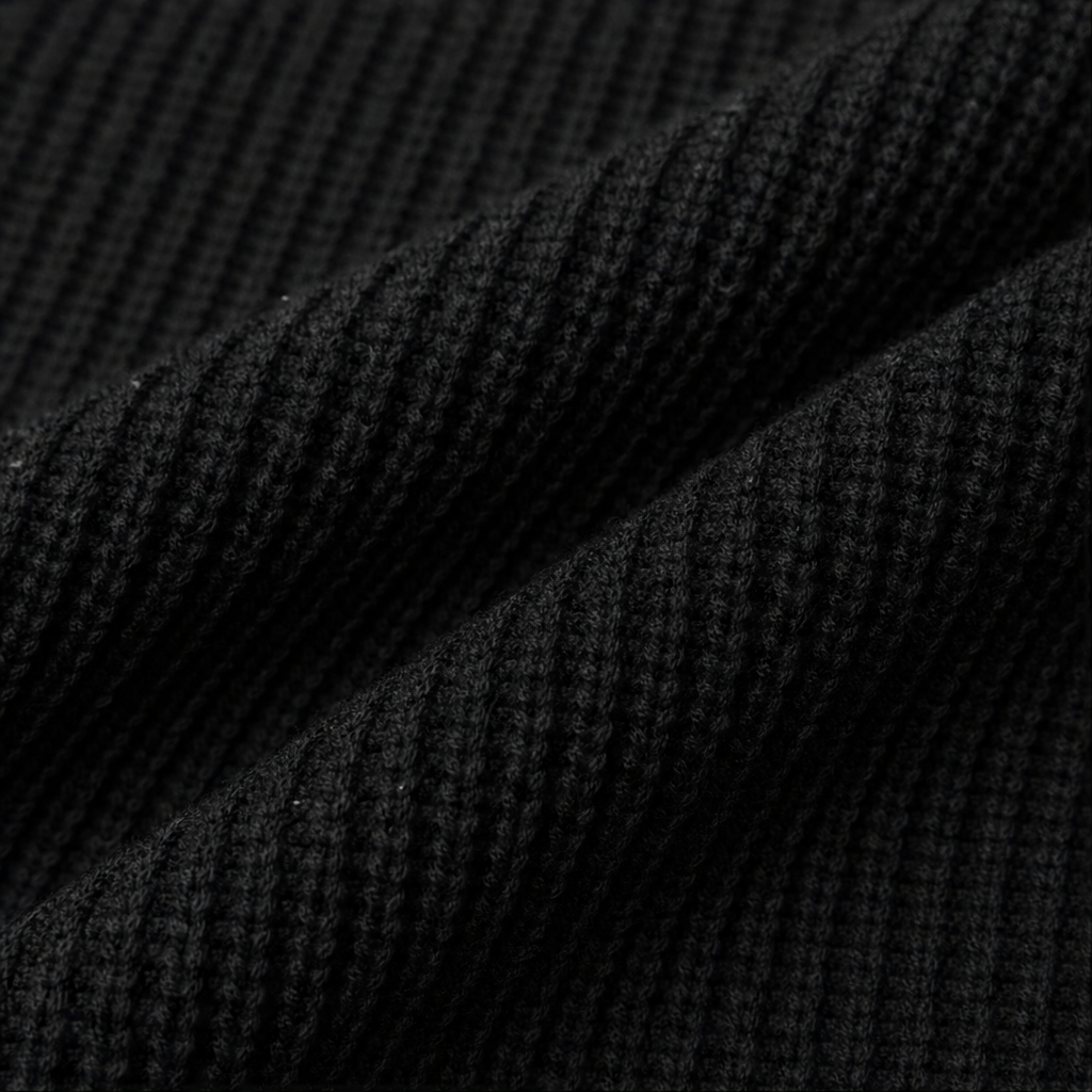 Women's Wrap-Front Longline Casual Jumper in Black