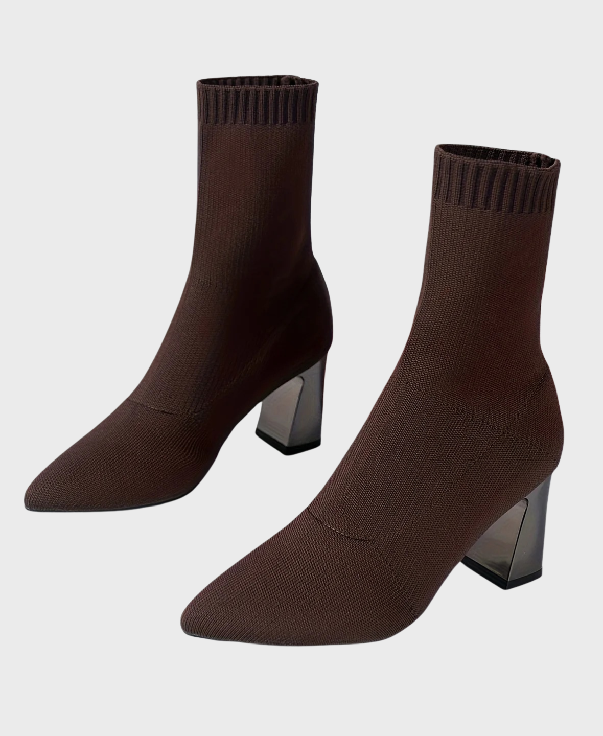 Women's Orthopaedic Sock Evening Ankle Boots in Brown